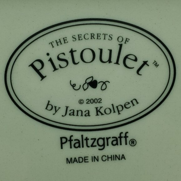 Pfaltzgraff Pistoulet Coffee Center Storage Base Divided Nut Snack Relish Tray - Picture 4 of 4